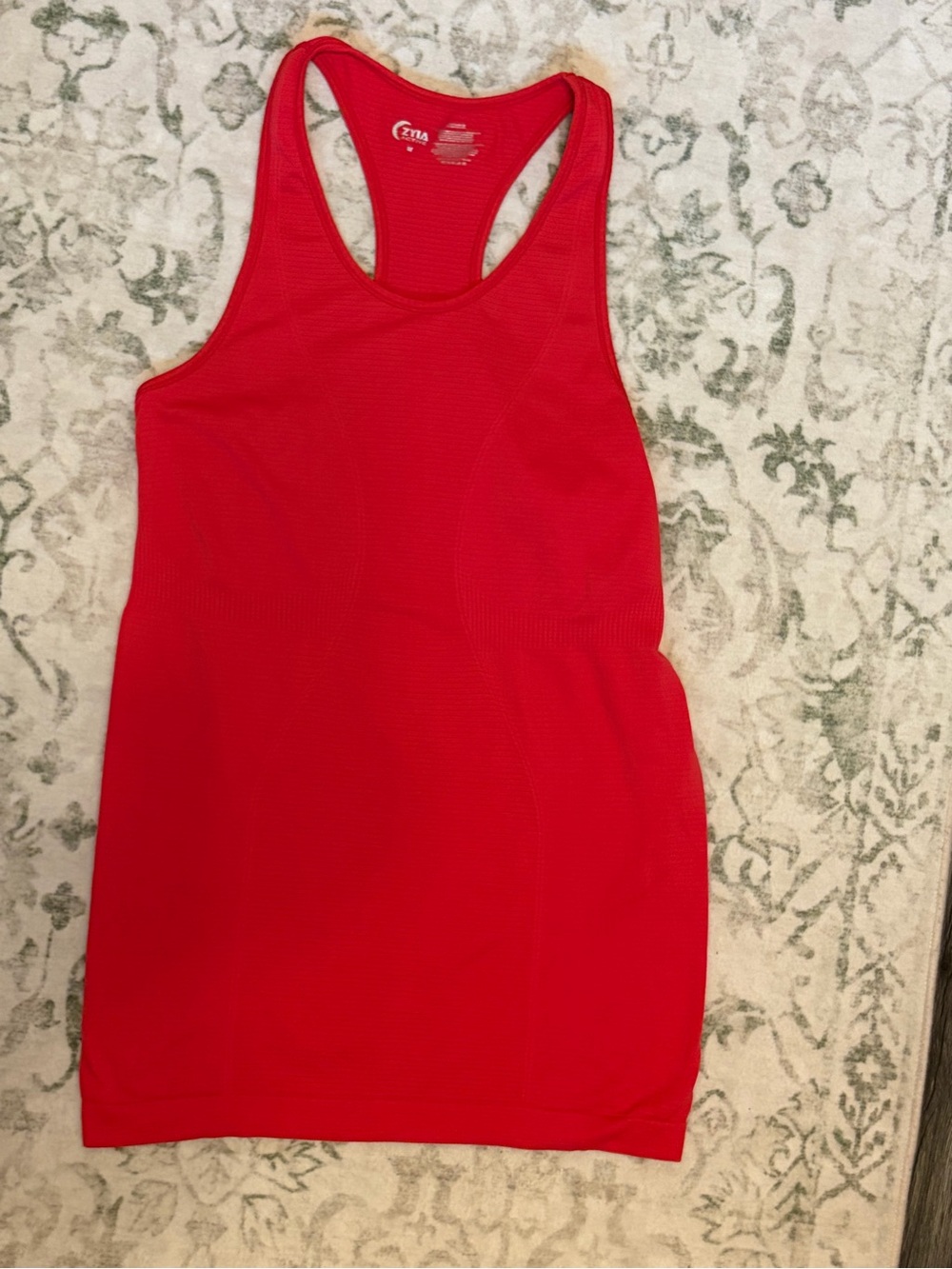 ZYIA Active Red Copper Infused Racerback Workout Tank Size M